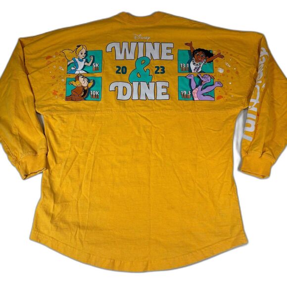 Disney Parks - Rundisney 2023 Wine & Dine Marathon Weekend Spirit Small Yellow - Picture 1 of 10